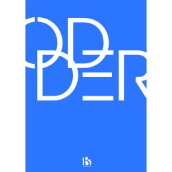Odder (8300) - Typografisk - Lys bl