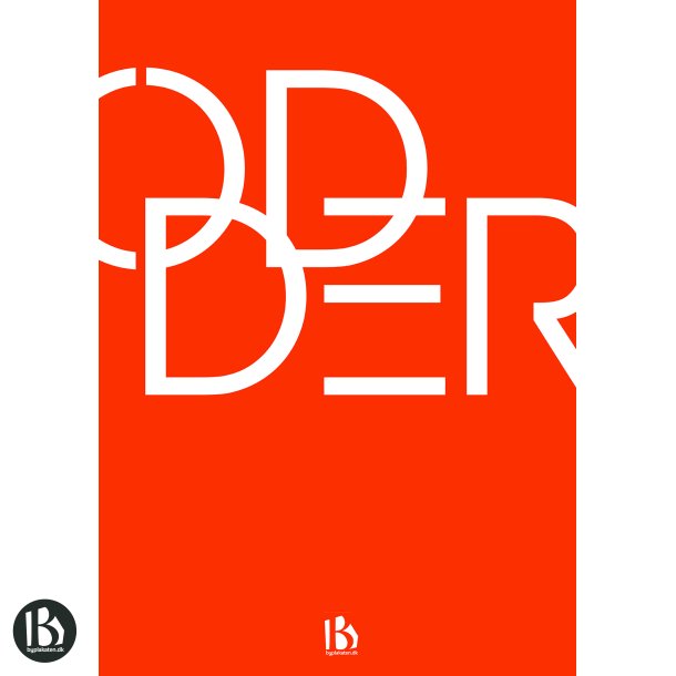 Odder (8300) - Typografisk - Dyb orange