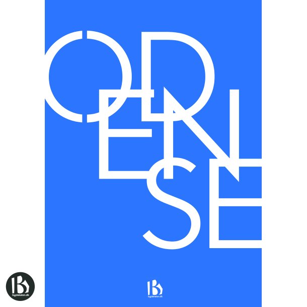 Odense (5000) - Typografisk - Lys bl