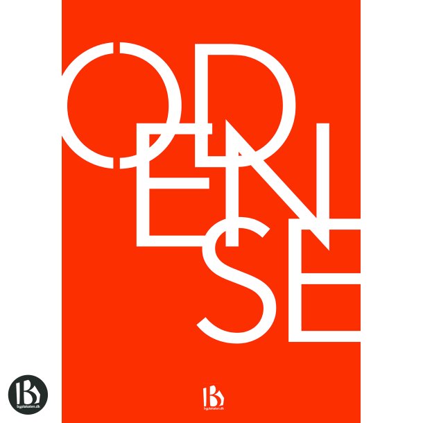 Odense (5000) - Typografisk - Dyb orange