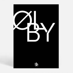 lby (4600) - Typografisk - Hvid p sort