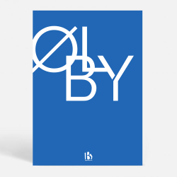 lby (4600) - Typografisk - Lys bl