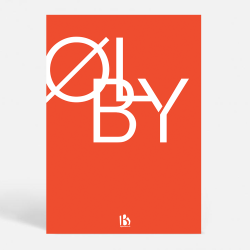 lby (4600) - Typografisk - Dyb orange