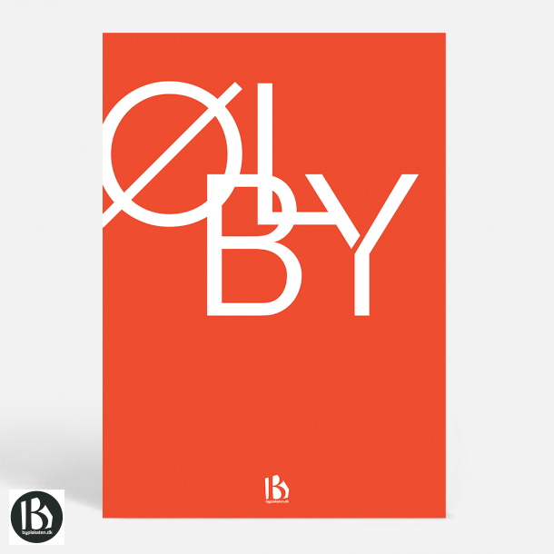 lby (4600) - Typografisk - Dyb orange
