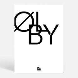 lby (4600) - Typografisk - Sort p hvid