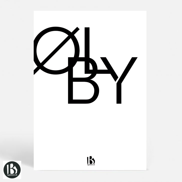 lby (4600) - Typografisk - Sort p hvid