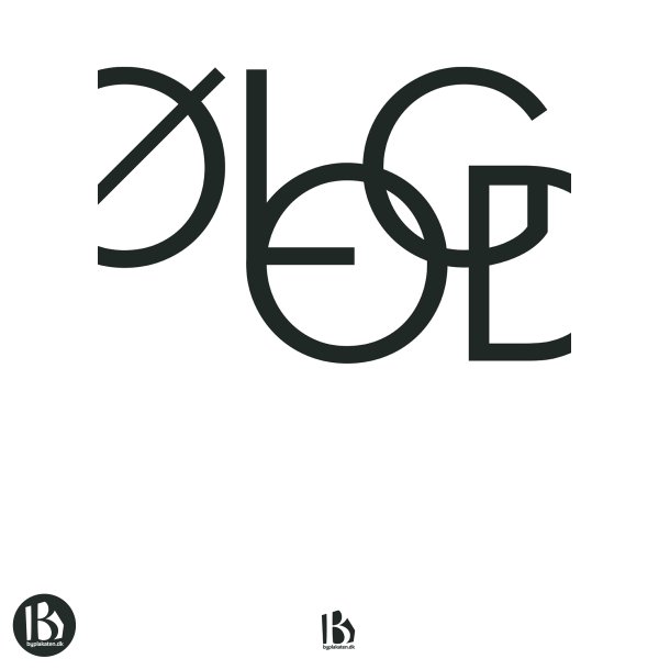 lgod (6870) - Typografisk - Sort p hvid