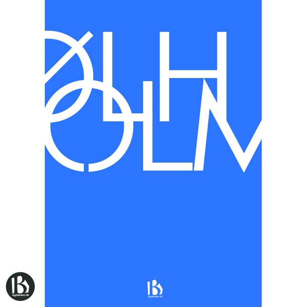 lholm (7160) - Typografisk - Lys bl
