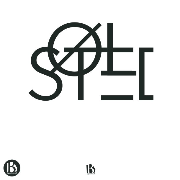 lsted (3310) - Typografisk - Sort p hvid
