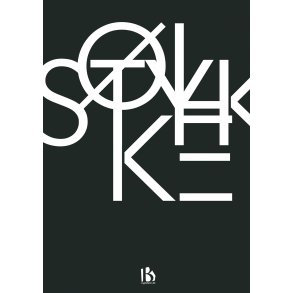 lstykke (3650) - Typografisk - Hvid p sort