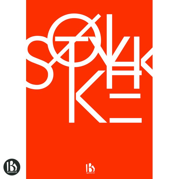 lstykke (3650) - Typografisk - Dyb orange