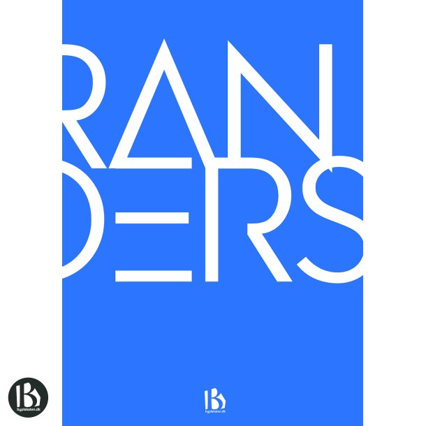 Randers (8900) - Typografisk - Lys bl