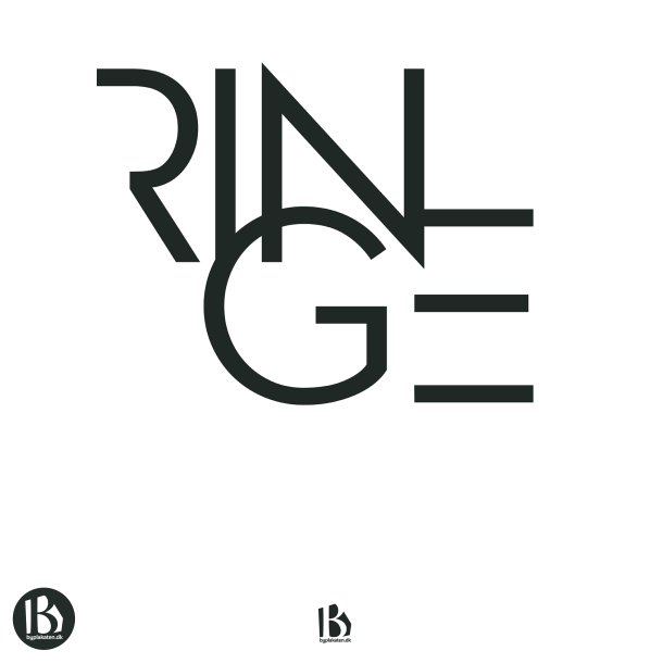 Ringe (5750) - Typografisk - Sort p hvid