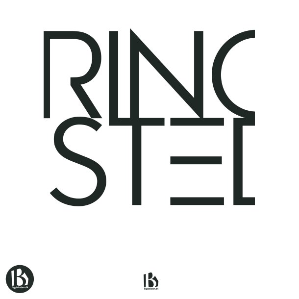 Ringsted (4100) - Typografisk - Sort p hvid