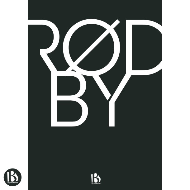 Rdby (4970) - Typografisk - Hvid p sort