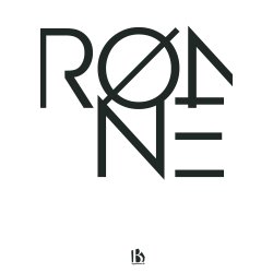 R�nne (3700) - Typografisk - Sort p� hvid