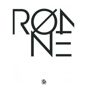 R�nne (3700) - Typografisk - Sort p� hvid