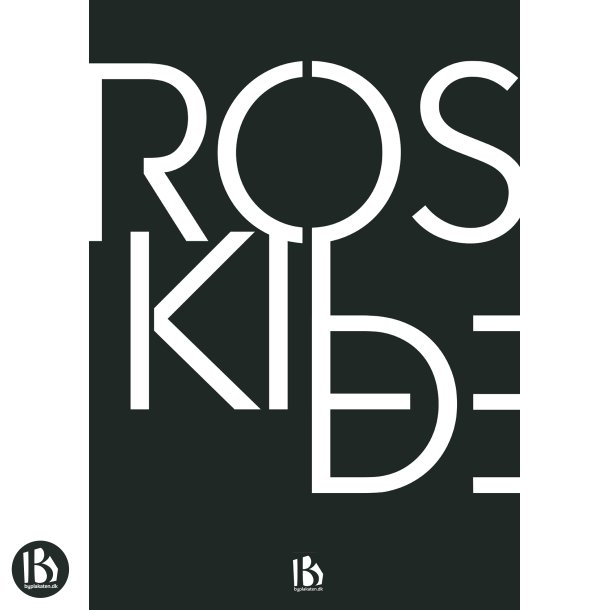 Roskilde (4000) - Typografisk - Hvid p sort