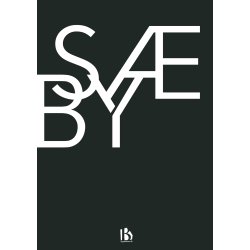 S�by (9300) - Typografisk - Hvid p� sort