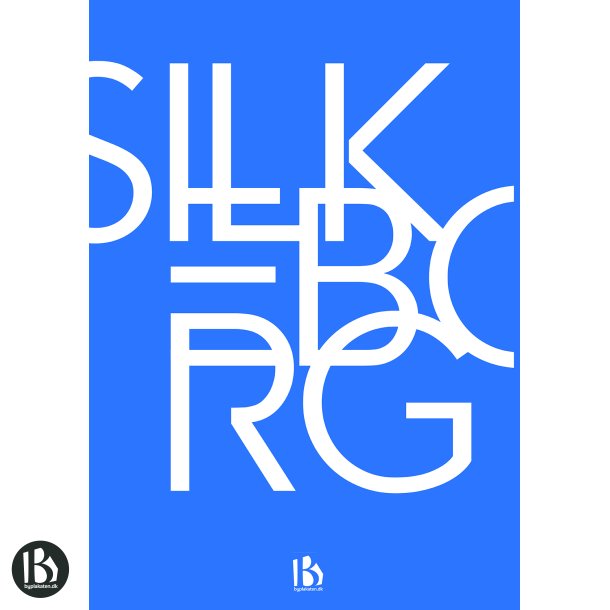 Silkeborg (8600) - Typografisk - Lys bl
