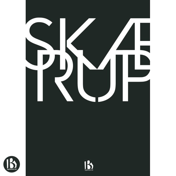 Skrup (7080) - Typografisk - Hvid p sort