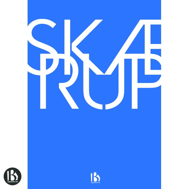 Skrup (7080) - Typografisk - Lys bl