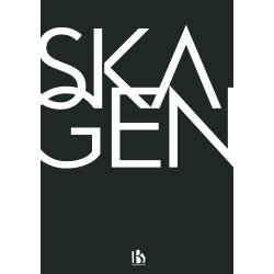 Skagen (9990) - Typografisk - Hvid p sort