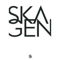 Skagen (9990) - Typografisk - Sort p hvid