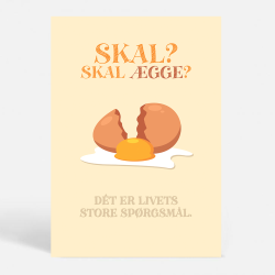 Livets store sprgsml - Sjove plakater