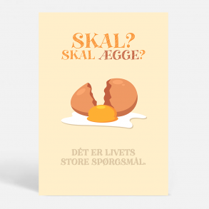 Livets store sprgsml - Sjove plakater