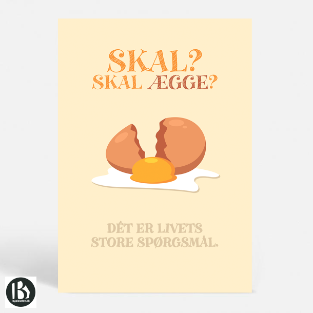 Livets store sprgsml - Sjove plakater