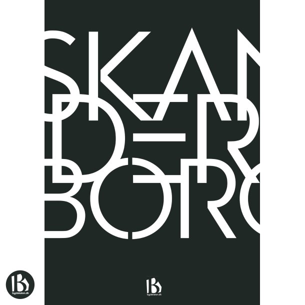 Skanderborg (8660) - Typografisk - Hvid p sort