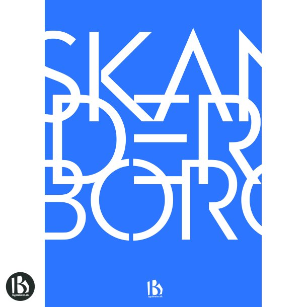 Skanderborg (8660) - Typografisk - Lys bl