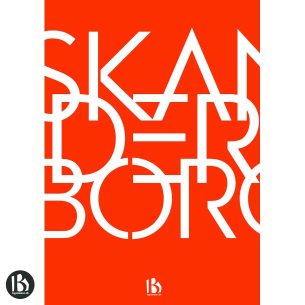 Skanderborg (8660) - Typografisk - Dyb orange