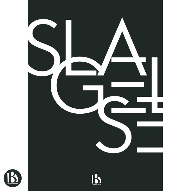 Slagelse (4200) - Typografisk - Hvid p sort