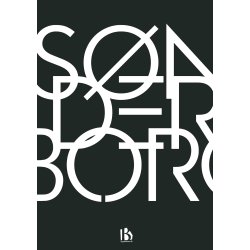 S�nderborg (6400) - Typografisk - Hvid p� sort