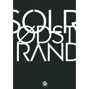 Solrd Strand (2680) - Typografisk - Hvid p sort
