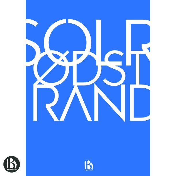 Solrd Strand (2680) - Typografisk - Lys bl