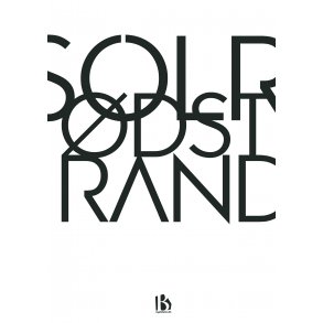 Solrd Strand (2680) - Typografisk - Sort p hvid