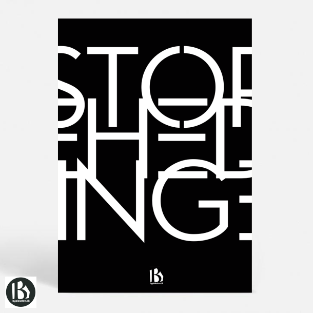 Store Heddinge (4660) - Typografisk - Hvid p sort