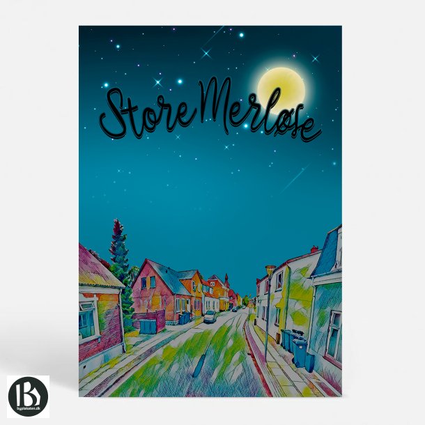 Store Merlse (4370) - Kunstnerisk - by Night