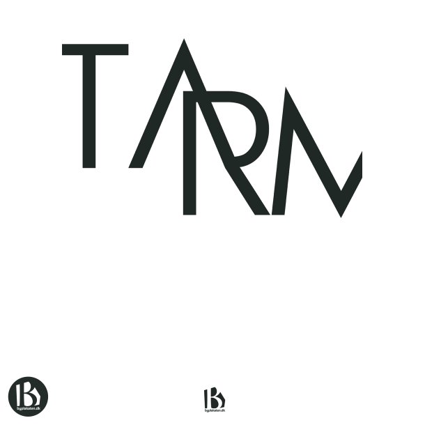 Tarm (6880) - Typografisk - Sort p hvid