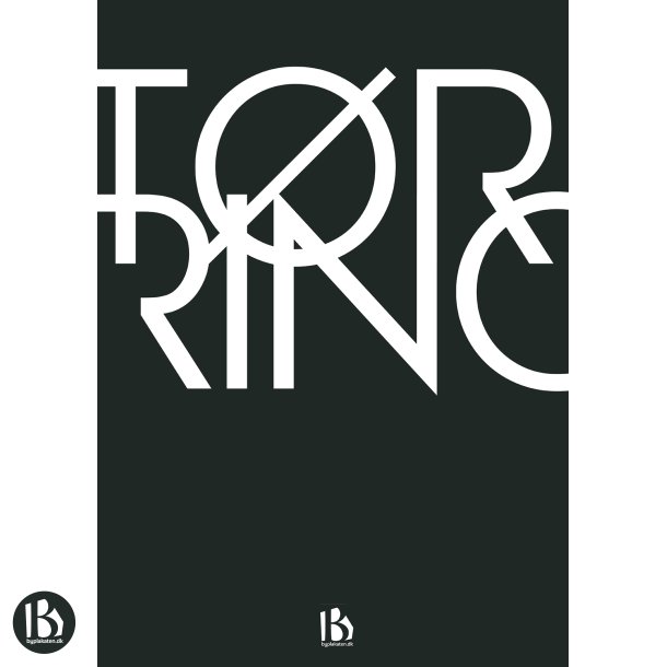Trring (7160) - Typografisk - Hvid p sort