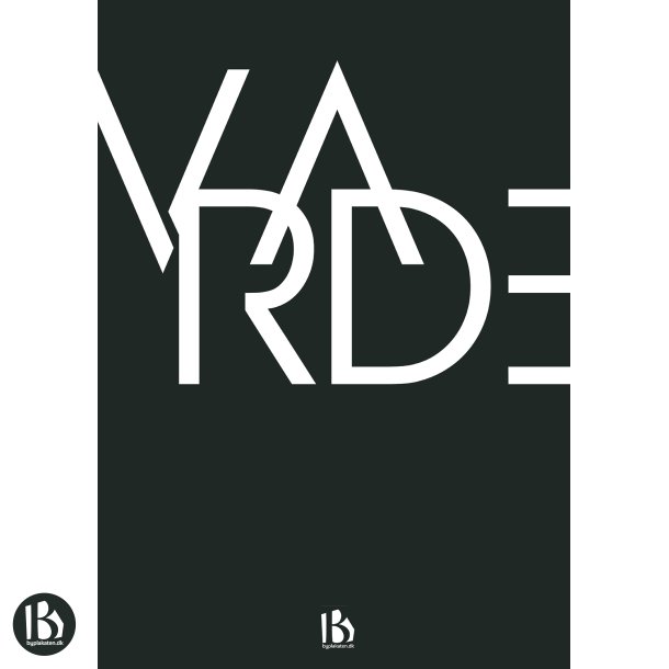 Varde (6800) - Typografisk - Hvid p sort