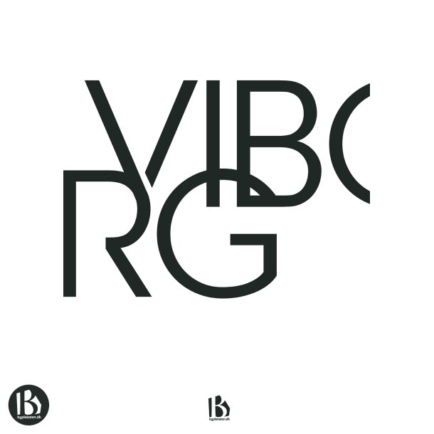 Viborg (8800) - Typografisk - Sort p hvid