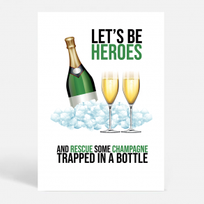 CHAMPAGNE HEROES - Hvid - Livsstil