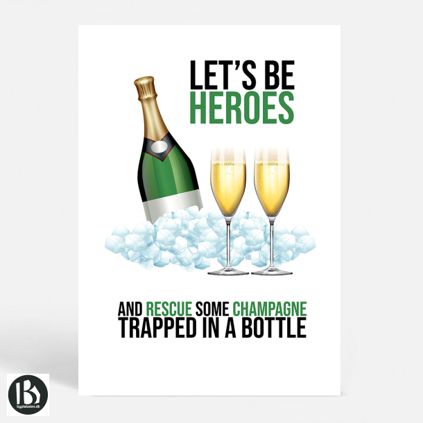 CHAMPAGNE HEROES - Hvid - Livsstil