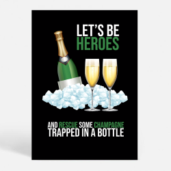 CHAMPAGNE HEROES - Sort - Livsstil