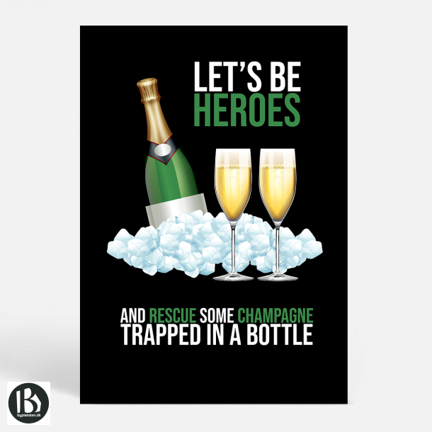 CHAMPAGNE HEROES - Sort - Livsstil