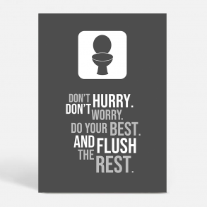 Flush The Rest - Sjove plakater